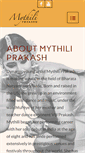Mobile Screenshot of mythiliprakash.com